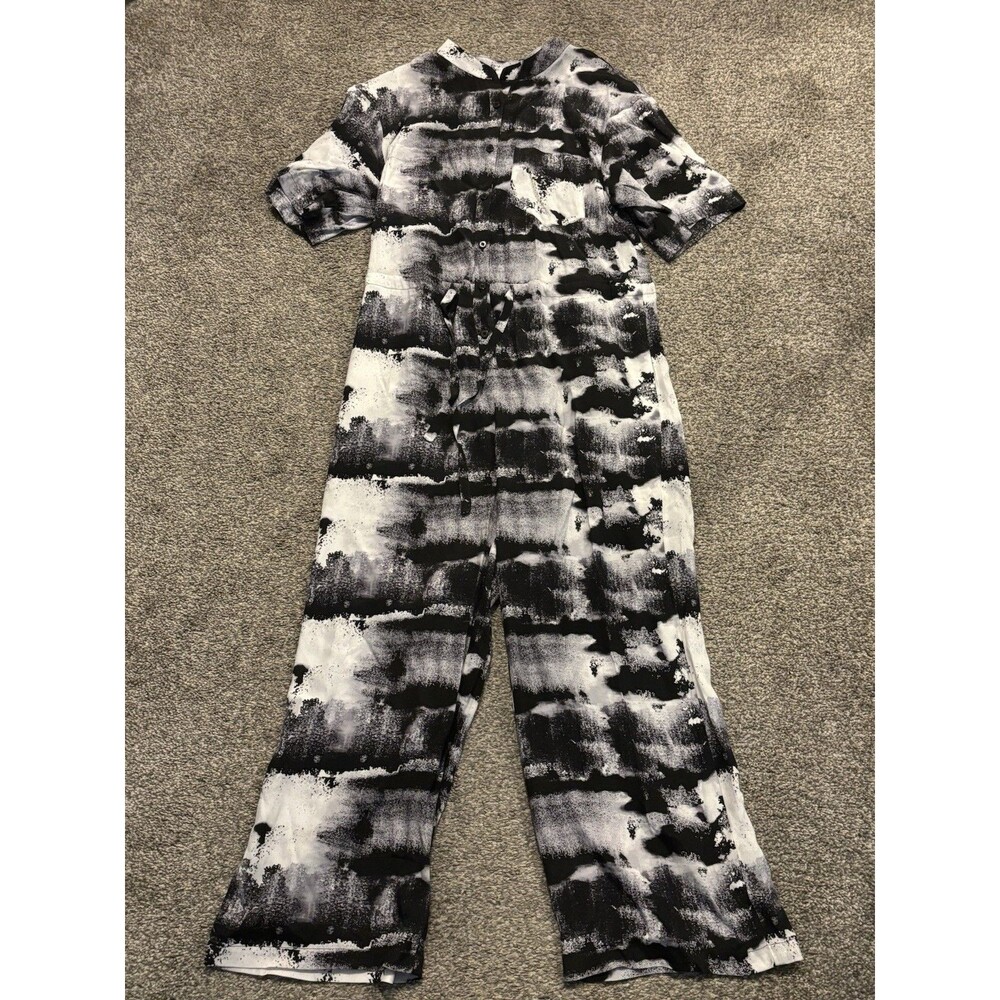 The‎ KIT NYC, Issa Jumpsuit in Black Ink White, Size XS